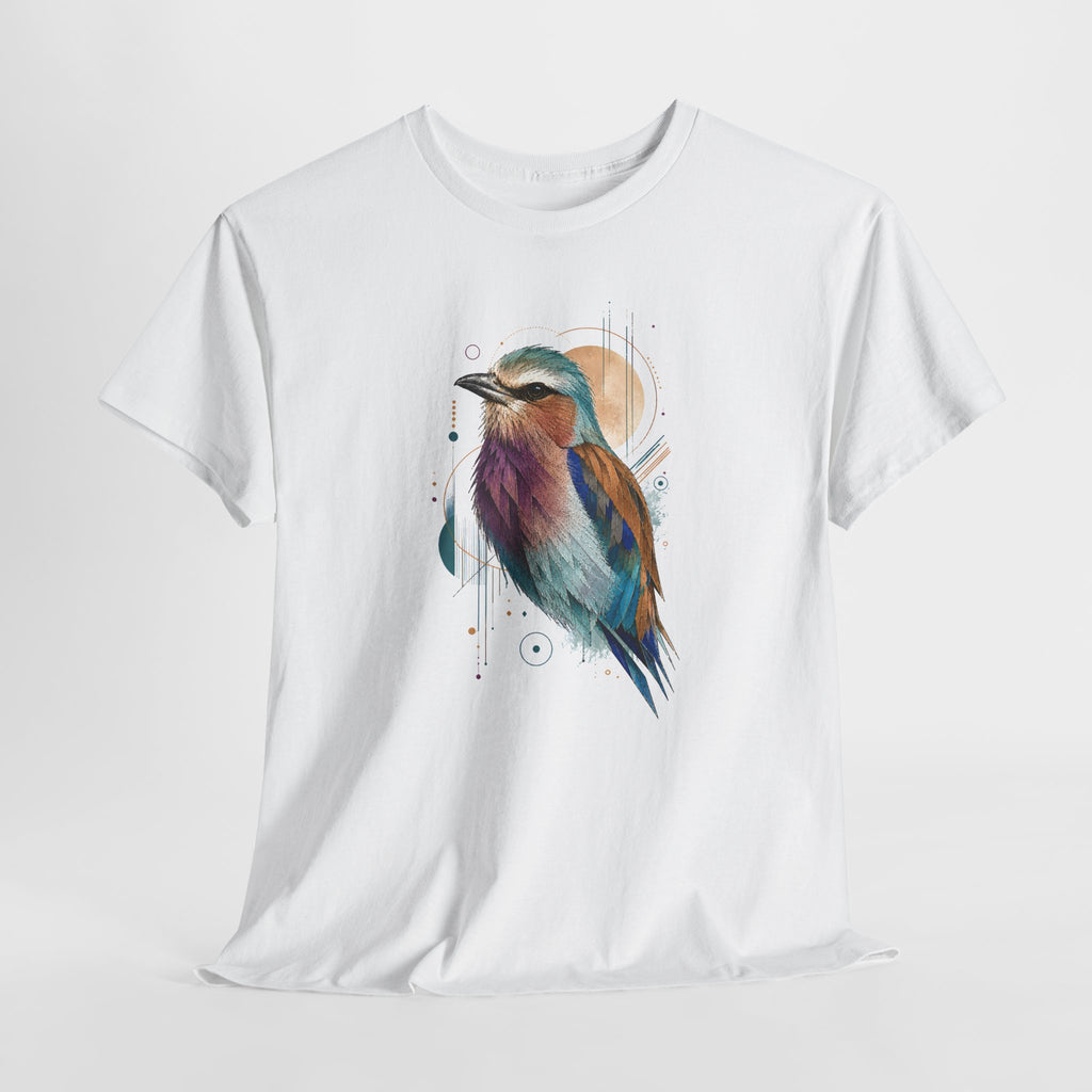 Vibrant Geometric Bird Portrait T-Shirt