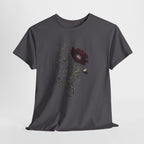 Vintage Burgundy Botanical Engraving T-Shirt